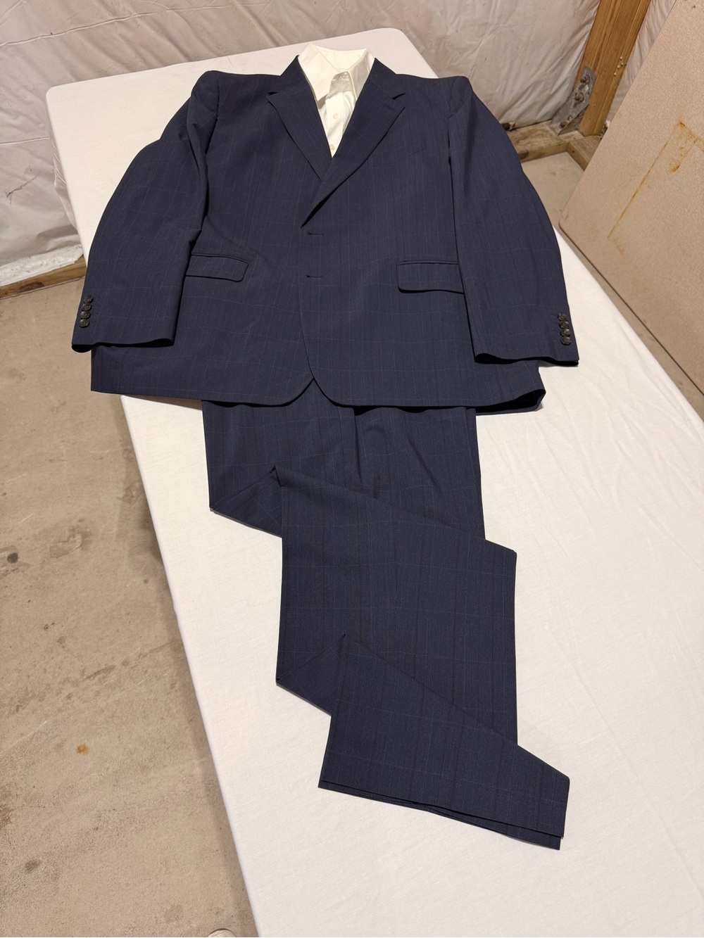 Haggar Prince of Wales Navy Men's Suit